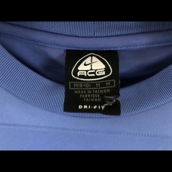 Nike top ACG dri fit medium light blue - Picture 4 of 7